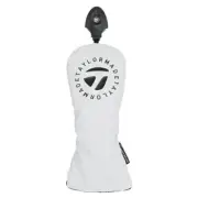 TaylorMade Golf Circle Logo Putter Headcover Mallet Club Head Cover 2025 White