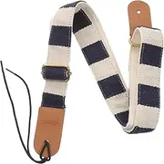 QUMIIRITY Wear Resistant Adjustable Guitar Strap Stylish Stripe Design for Ukulele Bass and Guitar Comfortable and Stretch Resistant Shoulder Belt for Musicians