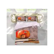 3D Red Apple Book 83 Bed Pillowcases Quilt King Single Size