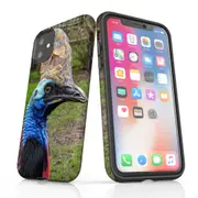 For iPhone 11 Case Armoured Tough Cover,Cassowary