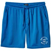 Size Small Brixton Shield Crest Mesh Shorts - Sky Blue