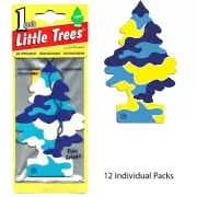 12 Count Little Trees Pina Colada Scent Hanging Car & Home Air Fresheners