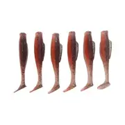Double Hook Groove Design Soft Plastic Fishing Lure 6 7cm Paddle Tail Swimbait