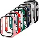 For Apple Watch Series SE 6 5 4 3 Tempered Glass Screen Protector iWatch Case