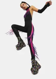 [Club Exx] Astral Adventure Fringe Catsuit