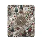 Christmas Holiday Sherpa Blanket Elegant Winter Throw Cozy Xmas Blanket