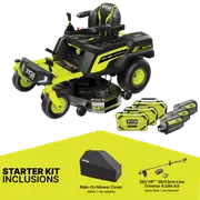 Ryobi 80V HP™ 54” ZT Ride-On Mower Bonus Line Trimmer & Cover Kit