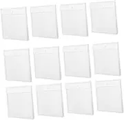 COHEALI Scrapbook Photo Storage 12pcs Paper Storage Bag for Vinyl Sheets Documents Photos Secure Closure Pp Material