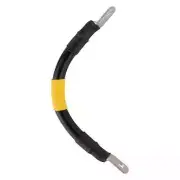 2 GAUGE Interconnecting Copper Cable, 6-Inch Length with 5/16-Inch Lugs (Black)