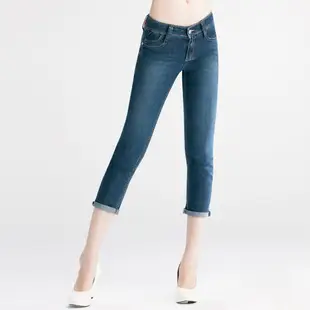 BRAPPERS 新美腳Royal系列—女用彈性七分褲-水藍
