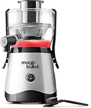 Magic Bullet Mini Juicer, Silver / Black. Juicer that is compact, efficient and tidy. Juice directly into your cup. (MBJ07110)