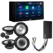 Alpine iLX-W670 Receiver, S2 6.5" Component Speakers, Coax & Power Pack Bundle
