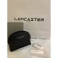 在飛比找蝦皮購物優惠-法國精品專櫃Lancaster Paris全新黑色牛皮零錢鑰