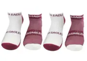 NRL Manly Sea Eagles 4 Pairs High Performance Ankle Sports Socks