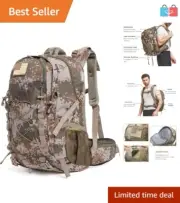 Waterproof Hiking Backpack Lightweight Travel Day Pack Camping Men Women Outdoor