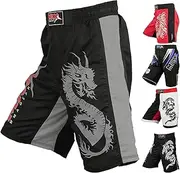[MRX BOXING & FITNESS] MRX Mens MMA Fight Shorts UFC Cage BJJ Fighting Sports Trunk Active Boxing Kickboxing Muay Thai Grappling