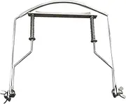 Harmonica Neck Holder 10 Holes Blues Harp Mouth Organ Stand Harmonic Rack -Silver