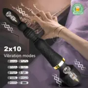Dual Motor Rabbit G Spot Vibrator Massager Wand Couples Dildo Vibrating Sex Toys