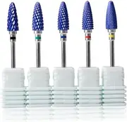 Mikinona Ceramic Nail Drill Bits Manicure Polish Set for Nail Artists and Beginners