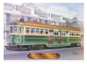 Australian Cars & Transport - Melbourne W2 Class Tram - Tin Sign