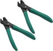 FRCOLOR 2pcs Nail Clippers for Men Toenail Clippers for Thick Nails Nail Clippers Stainless Steel Green Senior Toenail Clippers