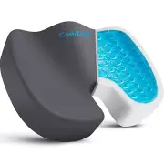 Gel Seat Cushion Office Chair Cushion - Back, Sciatica, Coccyx Tailbone Pain ...