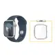 Apple Watch S9 41mmGPS銀色 橡膠錶帶S/M＋保護殼