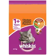 Whiskas Chicken & Rabbit Adult Dry Cat Food 6.5kg 6.50kg