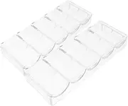 ibasenice Pcs Acrylic Poker Chip Holder for Poker Chips Storage Tray Portable Case