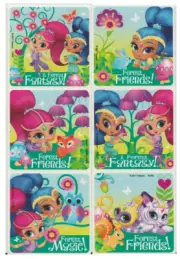 25 Shimmer and Shine Forest Friends Stickers, 2.5" x 2.5" each, Party Favors