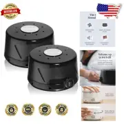 Dohm Classic 2-Pack Black - The White Noise Machine for Sleep & Focus