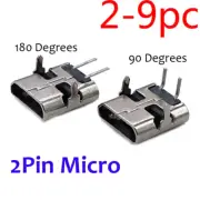Micro USB 2.0 2Pin Socket Female Power Jack Connector Phone Charging Port Plug