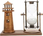 BESPORTBLE Hourglass Ornaments Home Decor Vintage Decor Desktop Hourglass Hourglass Shape Decoration Hour Glass Sand Clock Anti Drop Sand Hourglass Timer Plastic Golden