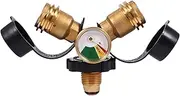 Propane Splitter | Propane Tank Splitter Shut Off Valve,Hose Connector Fitting Precision Sturdy Adapter for Heater BBQ Grills