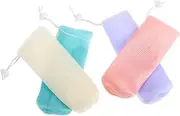 WEKADRIN Mesh Soap Bag 8pcs Hanging Bar Soap Saver Exfoliating Pouch Bath Accessory