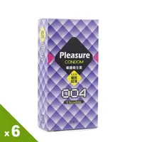 在飛比找森森購物網優惠-Pleasure．004極致超薄保險套（12入X6盒）