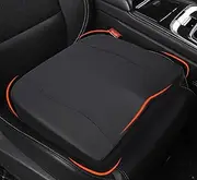 Car Seat Cushion, Comfort Memory Foam Car Cushions for Driving - Sciatica & Lower Back Pain Relief, Driver Seat Pillow for Auto, Office Chair, Wheelchair - Classic Black