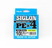 Sunline P.E Line X4 Siglon 150M P.E 0.6 10LB Lime Green (0642)