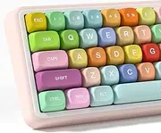 dagaladoo Cute Candy PBT Keycaps, Gunmy Bear MOA Keycaps Dye-Sublimation,Colorful Custom Keyboard Key caps Set for 100% 75% 65% 60% TKL US Layout Mechanical Keyboard