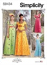 Simplicity S9434 Misses' & Women's Regency Era Style Dresses Sewing Pattern, Size 10-12-14-16-18
