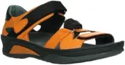 Wolky Women's RIPPLE Dual Hook and Loop Strap Closure Open Toe Sandal, SZ EU 36