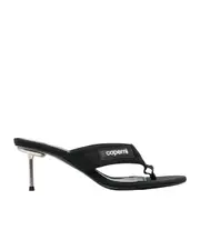Open-toed logo muller shoes 36,37,38 Black