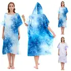 Changing Robe with Hood Microfiber Towel Poncho Robe Quick Dry Surf Poncho ⚧⚧