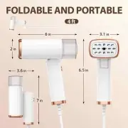 Travel Handheld Steamer Garment Foldable Dewrinkle Clothes on the go NEW IN BOX