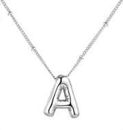 Morakot Bubble Letter Necklace Balloon Initial Necklaces for Women Girls Dainty Alphabet Pendant 14K Gold Plated Puffy Name Personalized Jewelry Gi...