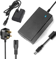 [F1TP] ACK-E6 AC Power Adapter DR-E6 Dummy Battery kit for Canon EOS R, R5 56 5DS R, 6D II, 60Da 60D 70D 80D 90D, 5D Mark II III IV, 6D 7D Mark II Camera, Repalce LP-E6 LP-E6N Battery…
