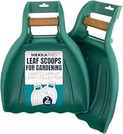 MEKKAPRO Original Leaf Scoops and Claws, 1-Pair (2 Pieces), Sturdy Ergonomic Grip, Large Hand Held Garden Rake Grabbers for Fast Leaf and Lawn Grass Removal (V2.0)