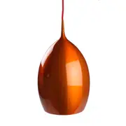 Elena Metal Wine Glass Cord Drop Pendant Light Lamp Reflective Finish - Orange.