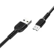 2Pcs X33 Micor USB 4A 7pin Charging Data Cable for Tablet Smartphone 1M BLACK COLOR