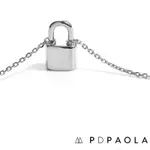 PD PAOLA 西班牙時尚潮牌 銀色鎖頭項鍊 925純銀 BOND SILVER